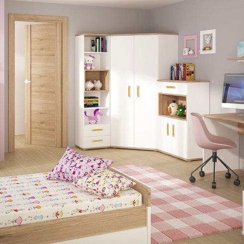 4KIDS Corner wardrobe with orange handles